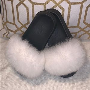 Luxe Furry Slides